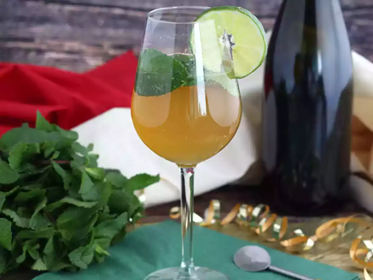 Mojito royal cu sampanie