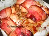 Rețetă Galuste de cartofi si piept de pui cu bacon.