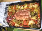 Rețetă 2x muschi de porc cu legume la cuptor - 13 martie -ziua mea