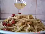 Rețetă Spaghete cu creveti si pesto
