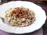 Rețetă Risotto cremos și gustos cu radicchio, bacon și cremă de brânză