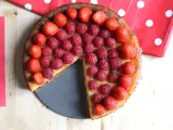 Rețetă Cheesecake cu căpșuni și zmeură