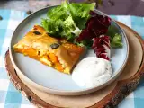 Rețetă Ștrudel cu dovleac potimarron și brânză feta: o rețetă ușoară și crocantă