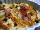 Rețetă Meniul zilei -gratin de cartofi si salata de legume calite