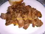 Rețetă Mincarica cu carne de vita si ciuperci/spezzatino di vitello coi funghi