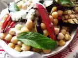 Rețetă Salata de naut si vinete(chickpea&aubergine salad)
