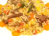 Rețetă Pilaf cu inima de porc