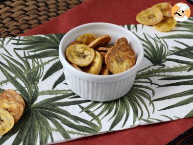 Chipsuri de banană plantain la air fryer