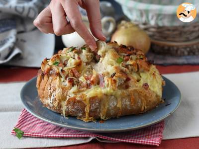 Pâine arici umplută în stil tartiflette