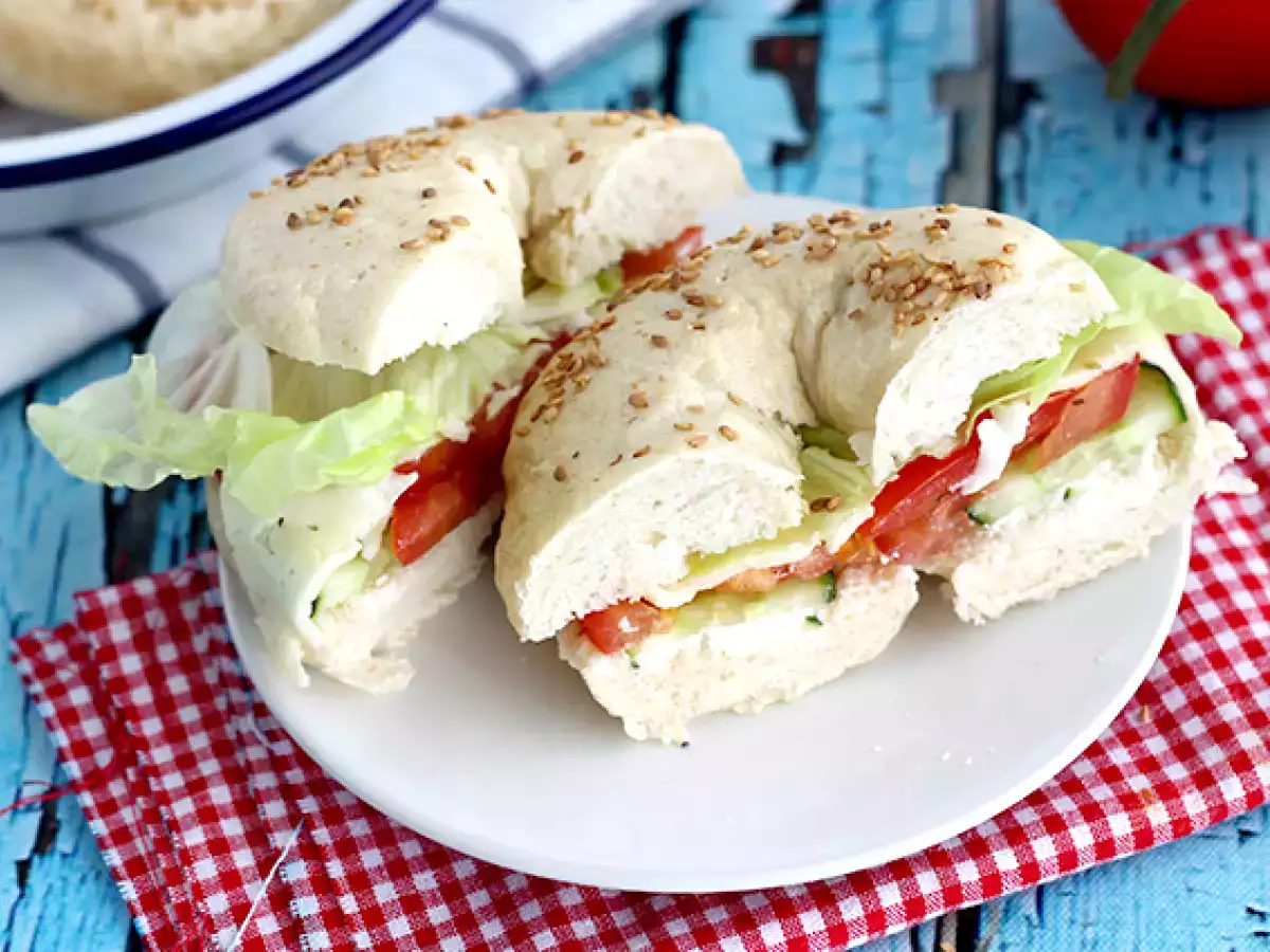 Bagel vegetarian - poza 2