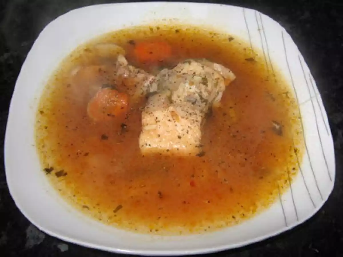 Bors de ciuperci cu file de peste - poza 2