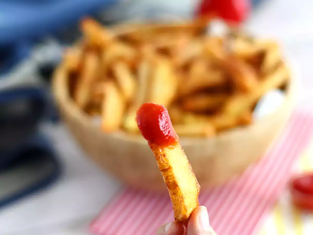 Cartofi prajiti, aurii si crocanti - poza 3