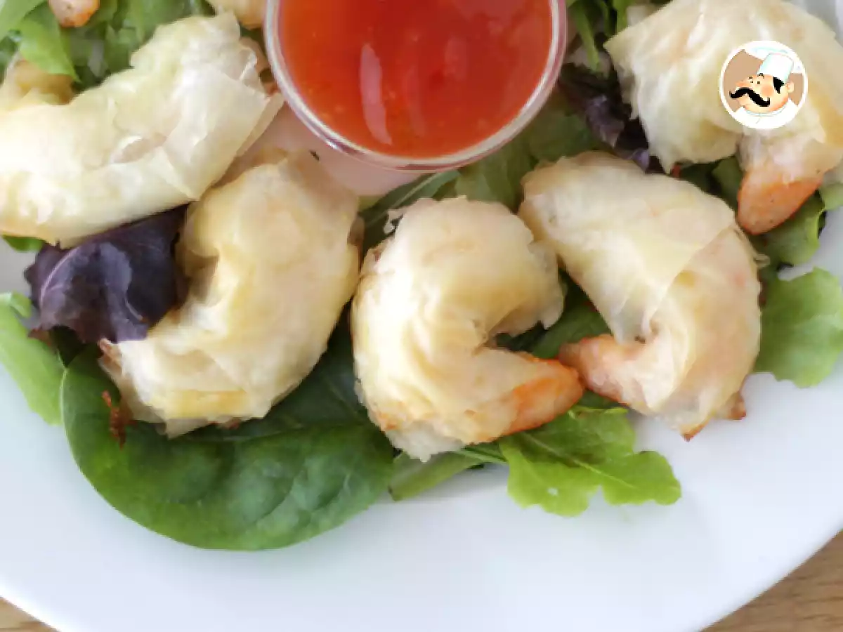 Creveti crocanti in foaie de placinta - poza 2