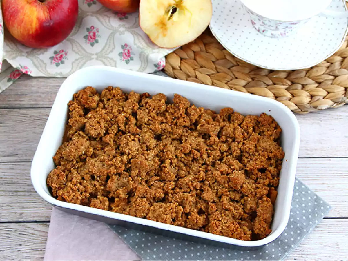 Crumble cu mere (vegan si fara gluten)