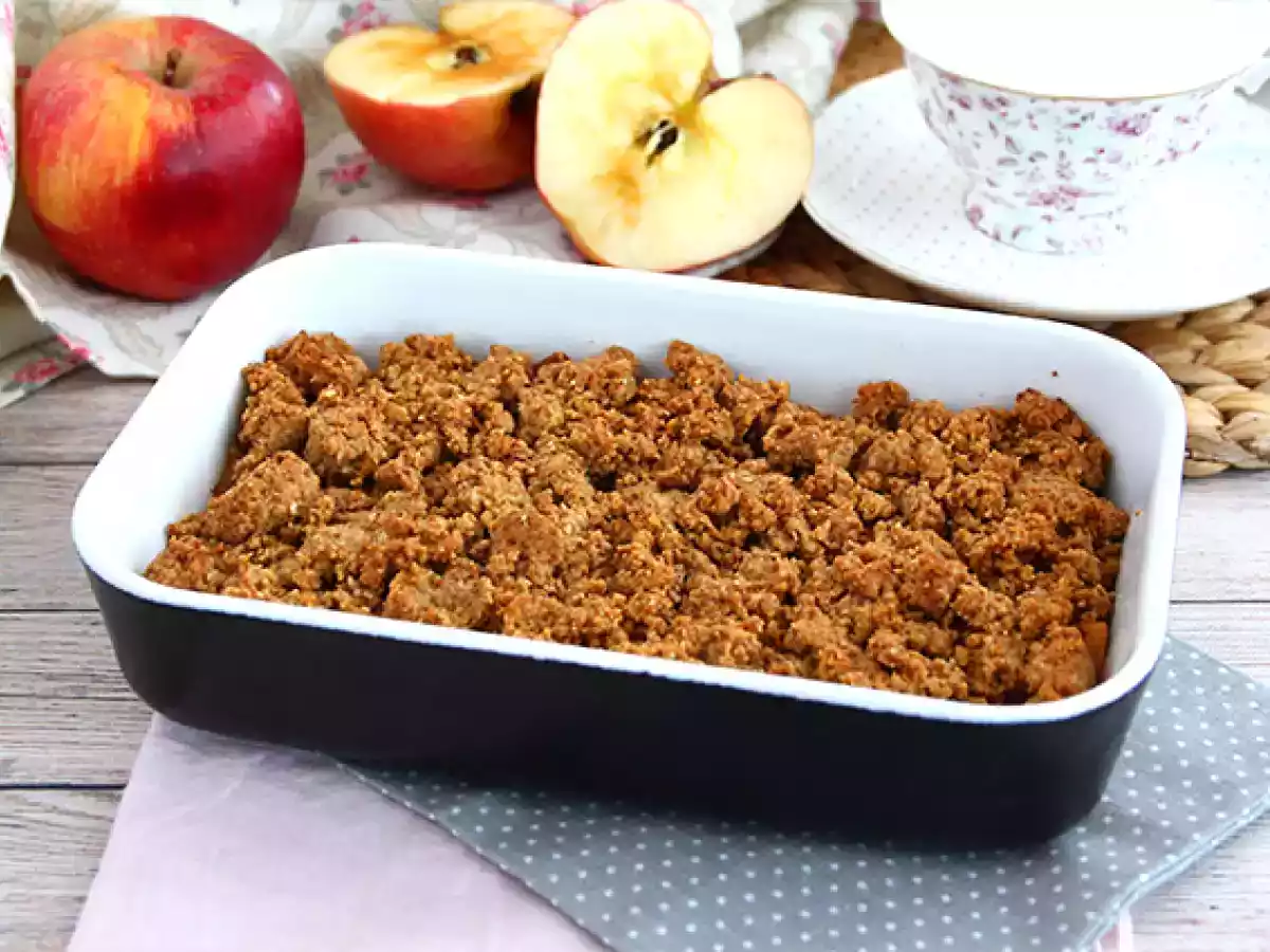 Crumble cu mere (vegan si fara gluten) - poza 3