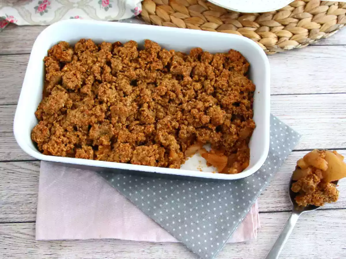 Crumble cu mere (vegan si fara gluten) - poza 4