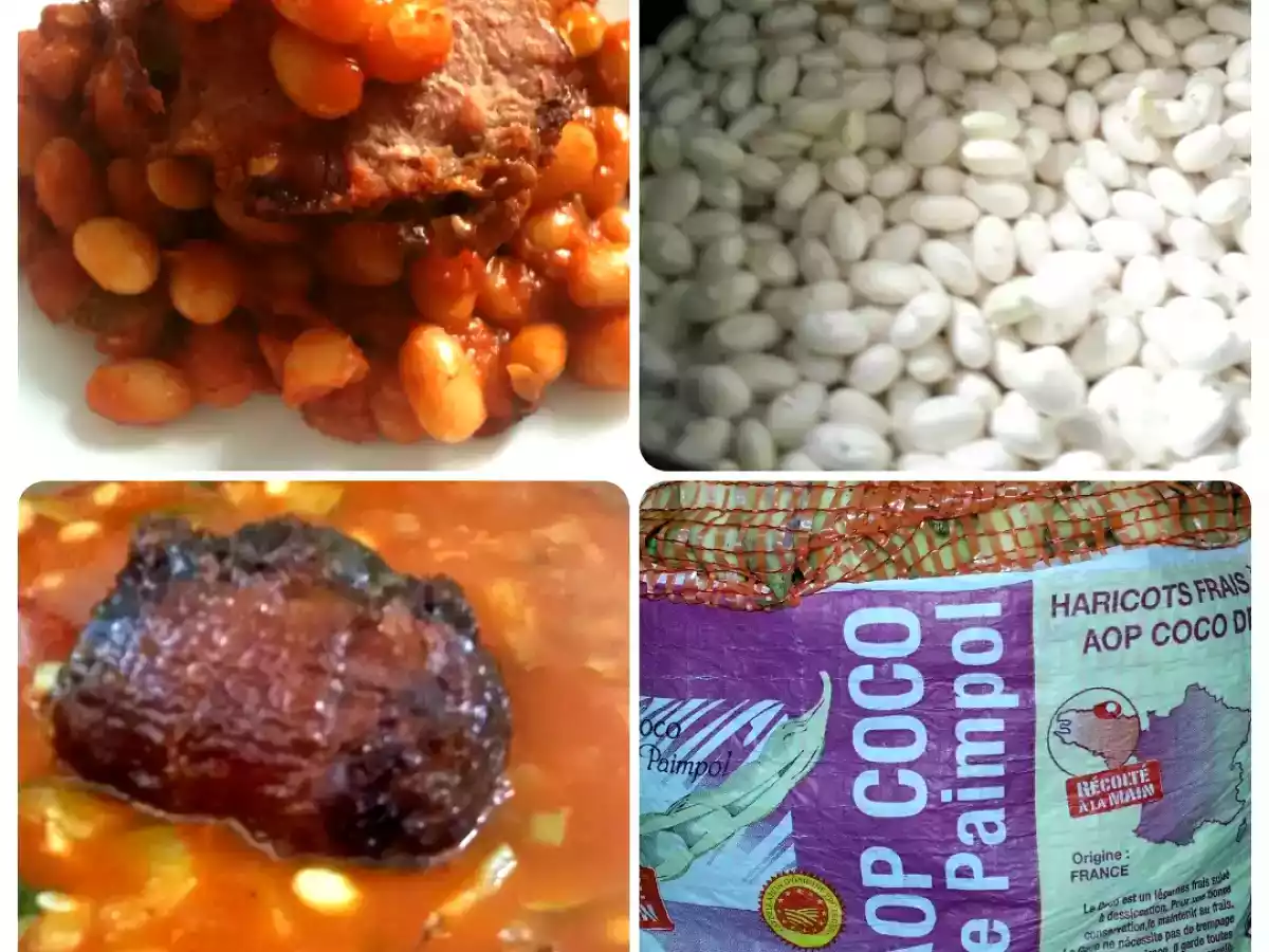 Fasole boabe noua cu carne afumata - poza 2