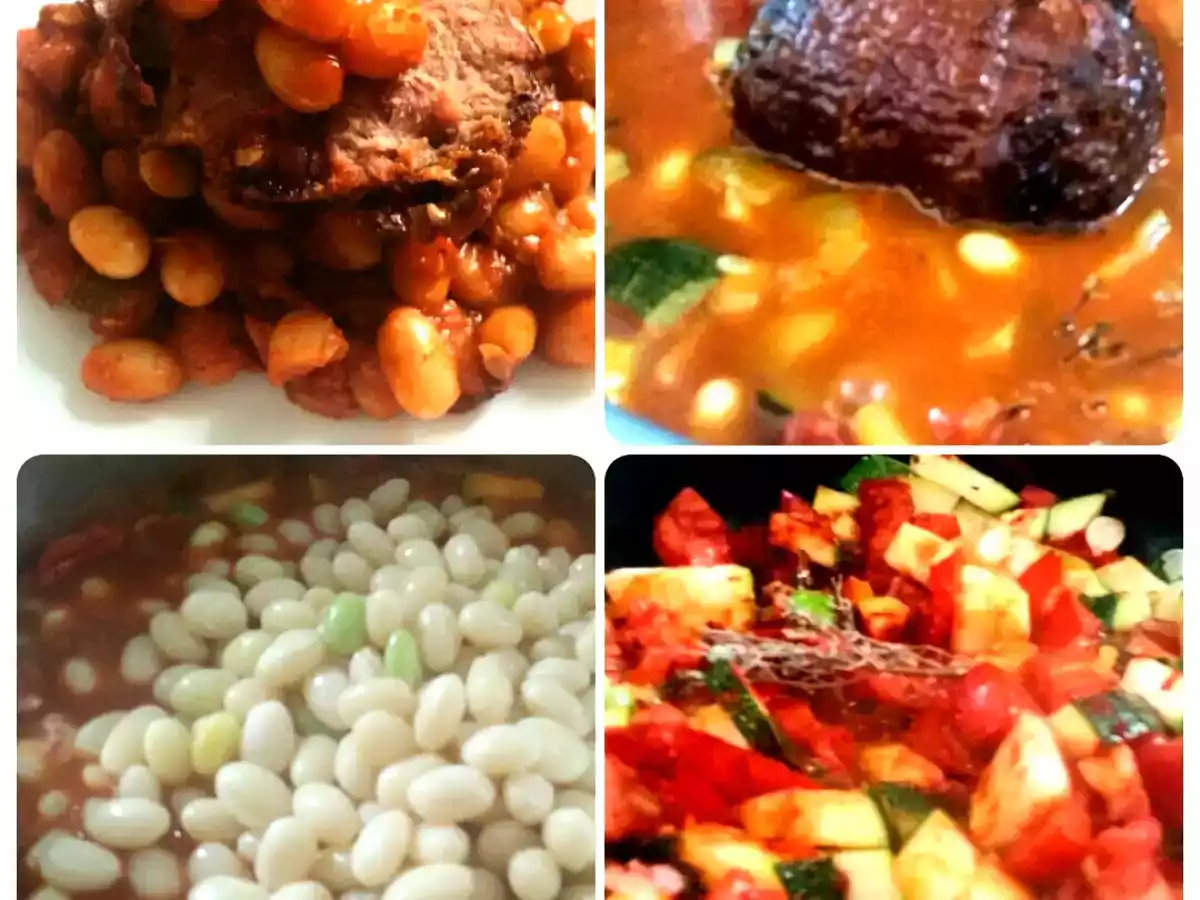 Fasole boabe noua cu carne afumata - poza 4