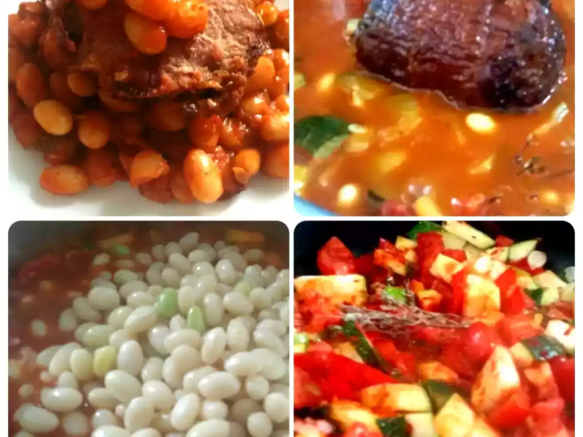 Fasole boabe noua cu carne afumata - poza 6