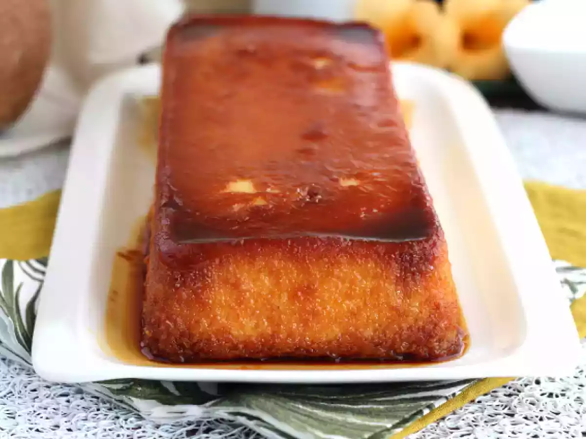 Flan cu nuca de cocos