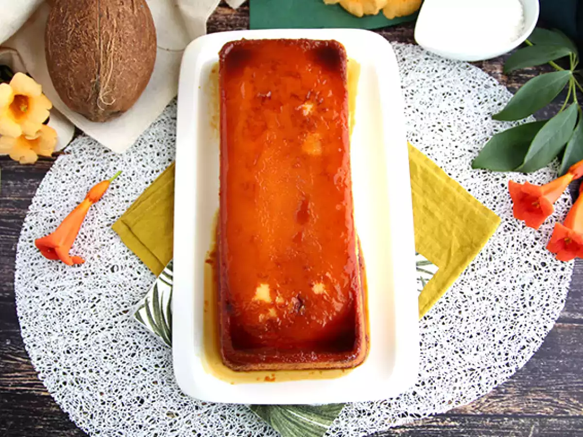 Flan cu nuca de cocos - poza 4