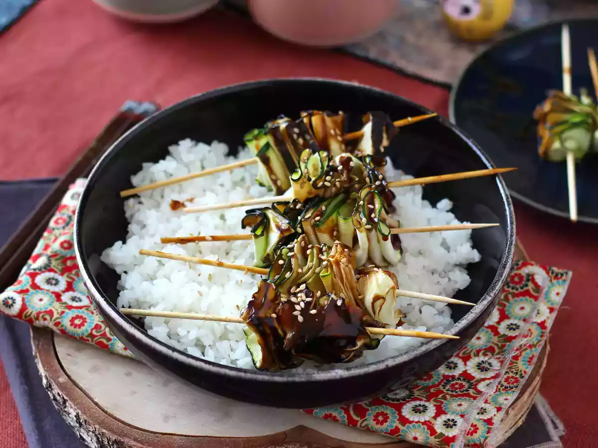 Kebab de dovlecel cu un sos asiatic delicios și picant - poza 4