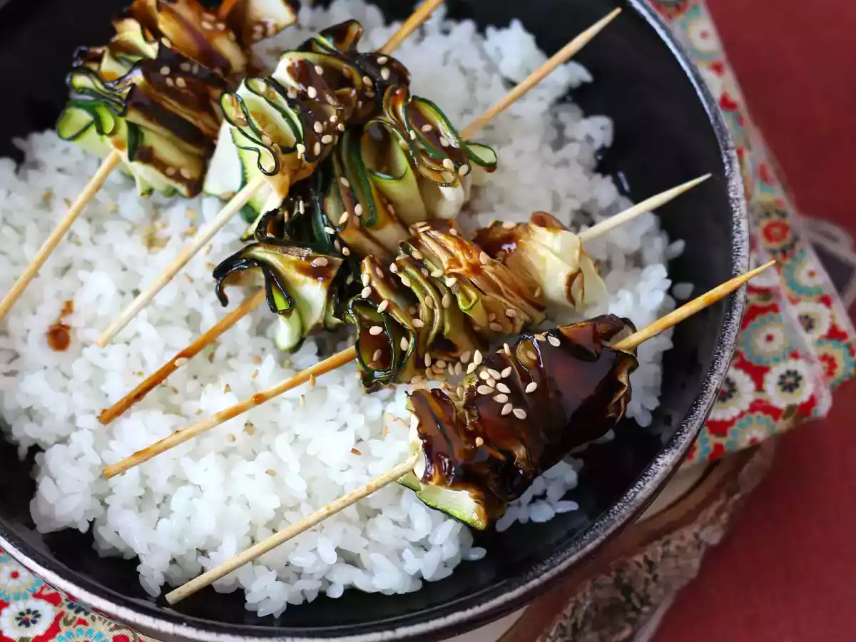 Kebab de dovlecel cu un sos asiatic delicios și picant - poza 5