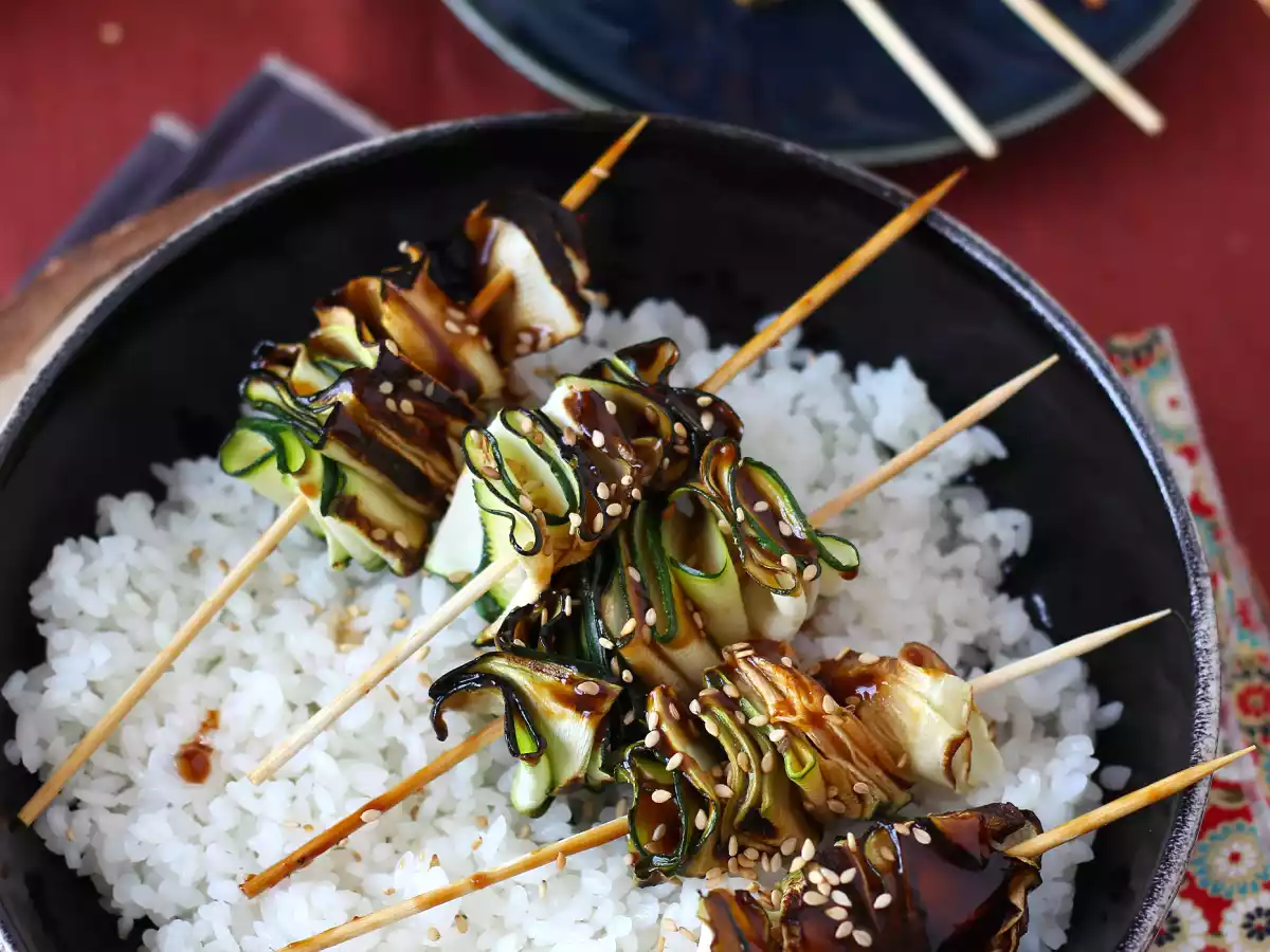 Kebab de dovlecel cu un sos asiatic delicios și picant - poza 7