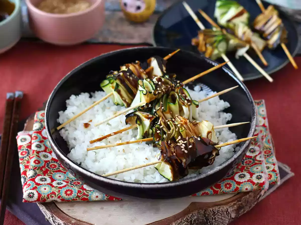 Kebab de dovlecel cu un sos asiatic delicios și picant - poza 8