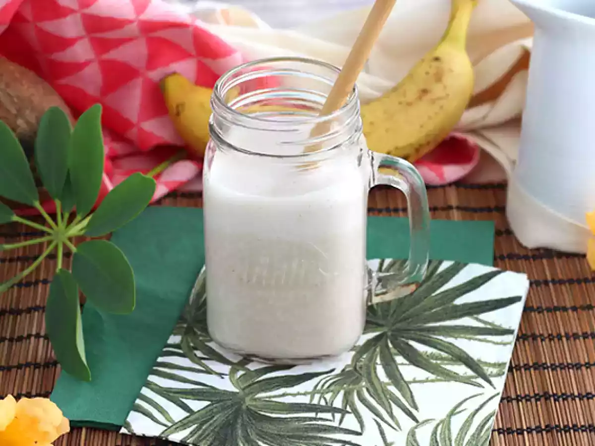 Milkshake vegan cu banana
