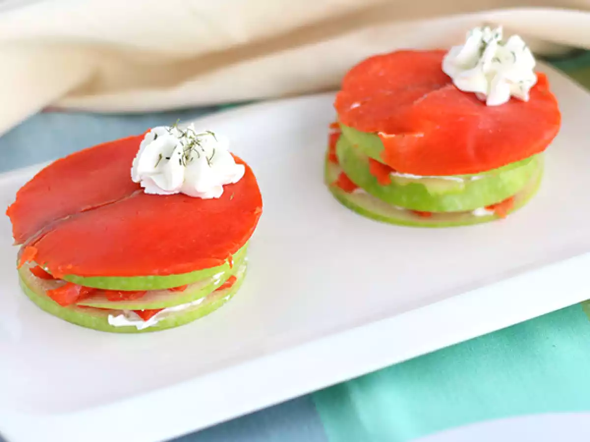 Mille feuille somon si mar verde - poza 2