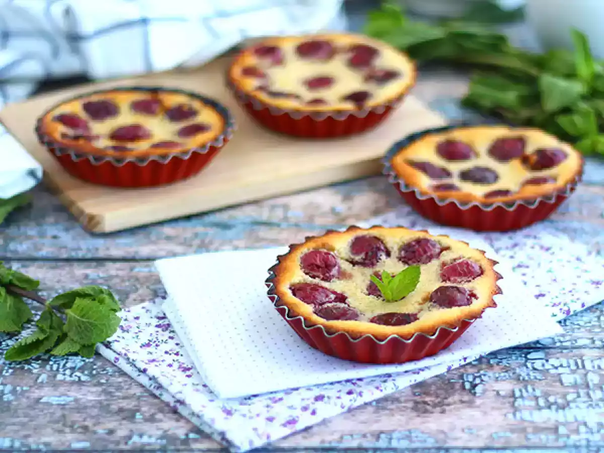 Mini clafoutis cu cirese, fara gluten - poza 2