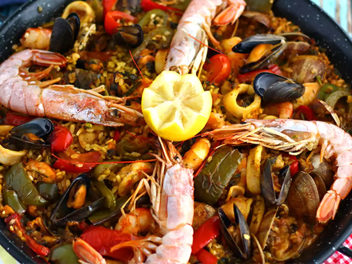 Paella cu fructe de mare - explicata pas cu pas - poza 3