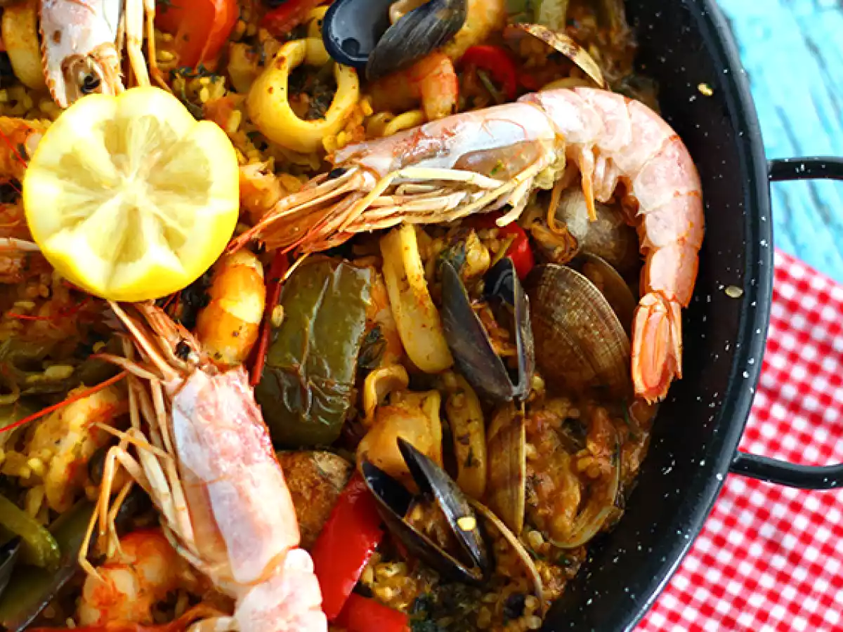 Paella cu fructe de mare - explicata pas cu pas - poza 4