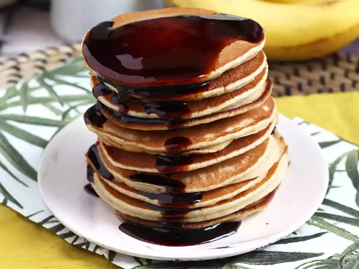 Pancakes cu banane - super simplu