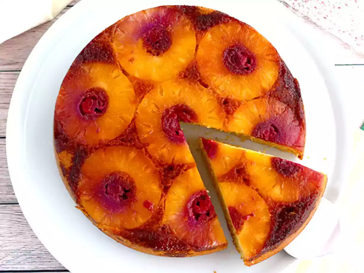 Prajitura rasturnata cu ananas - poza 2