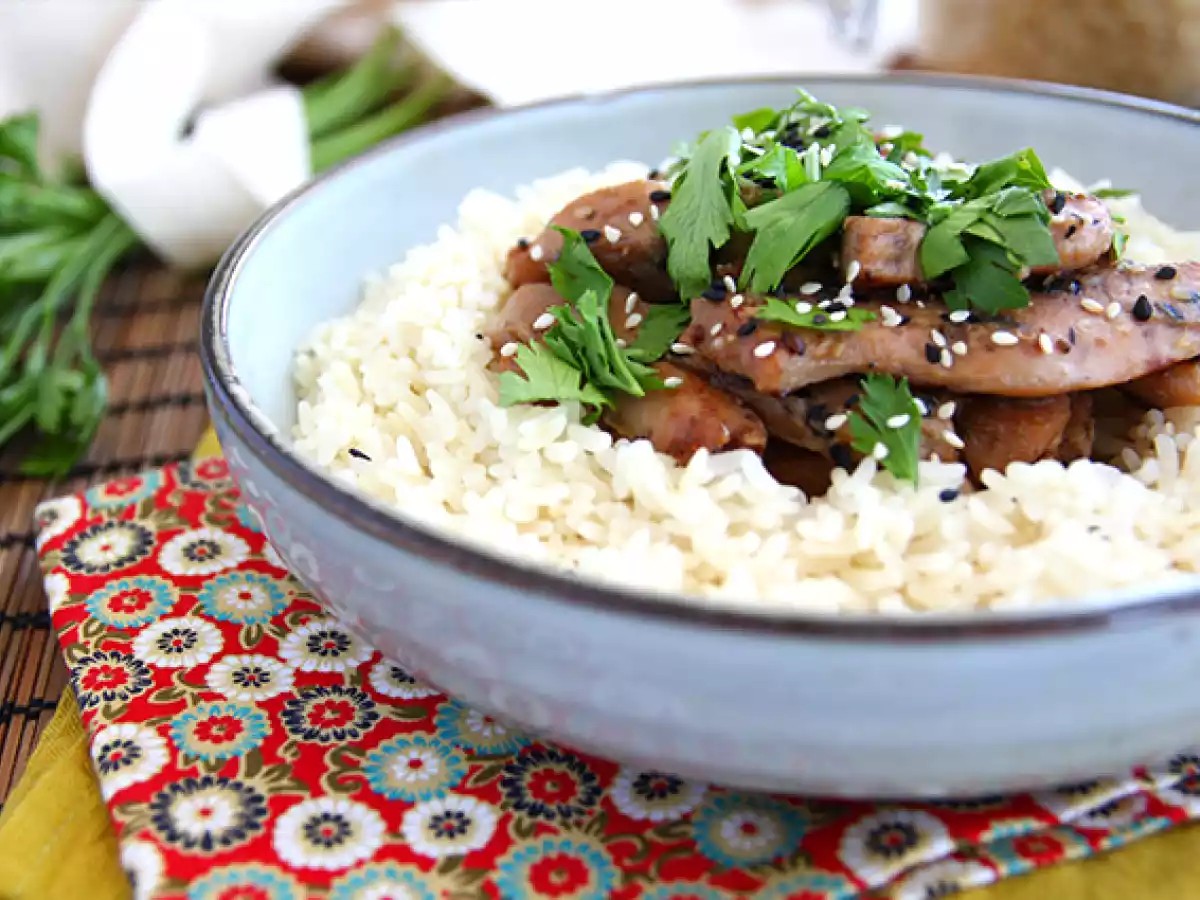 Pui cu salsa de soia si miere - poza 2