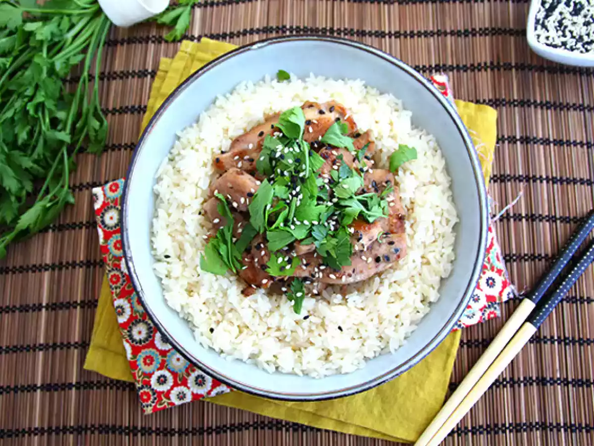 Pui cu salsa de soia si miere - poza 3