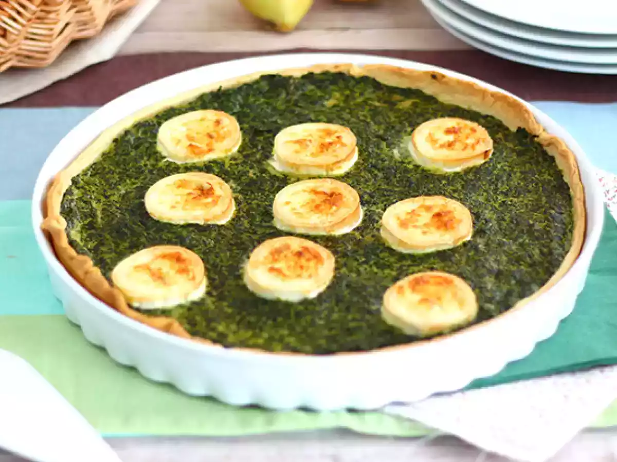 Quiche cu branza de capra si spanac - poza 2