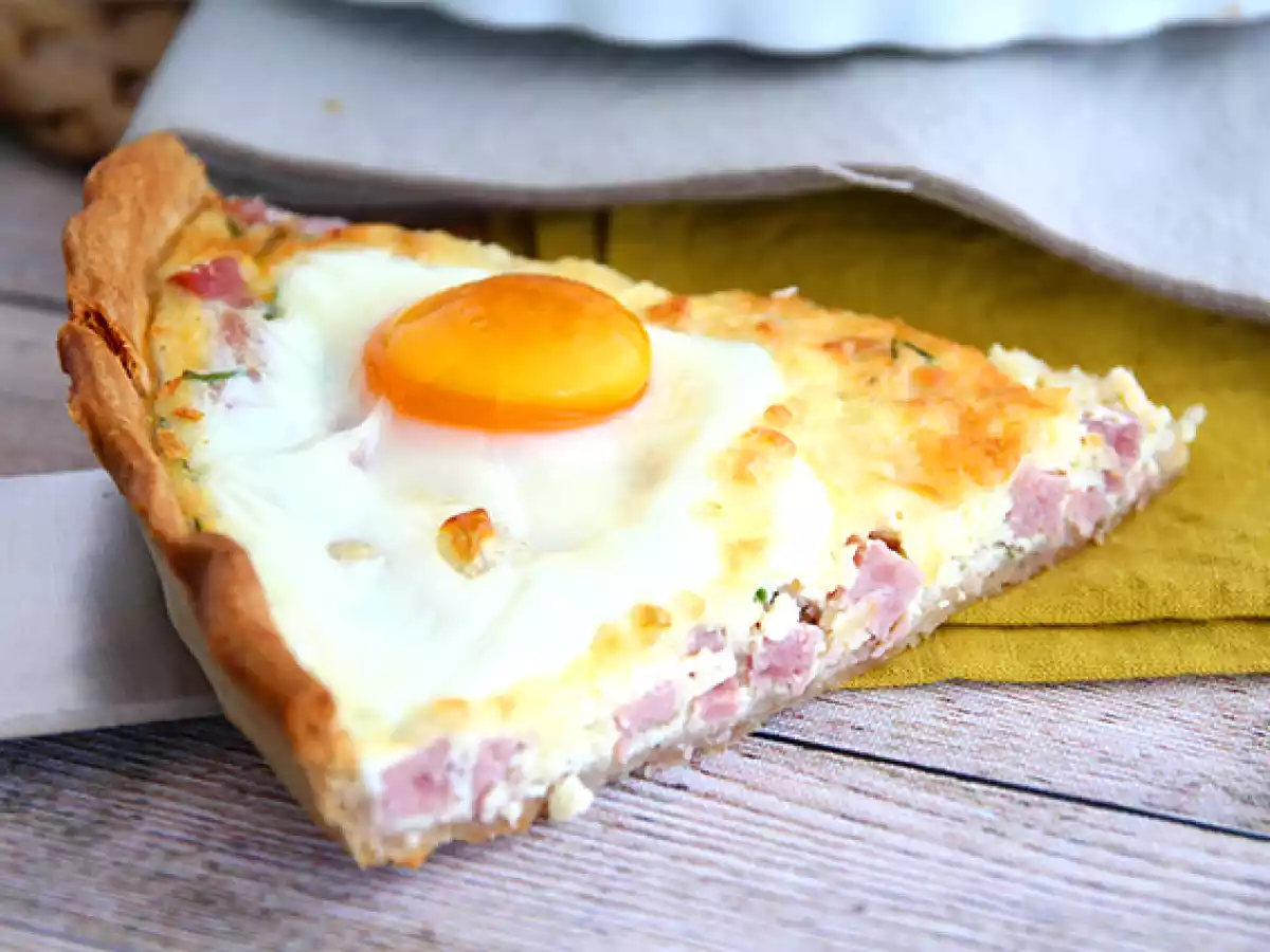 Quiche cu oua si sunca - poza 3