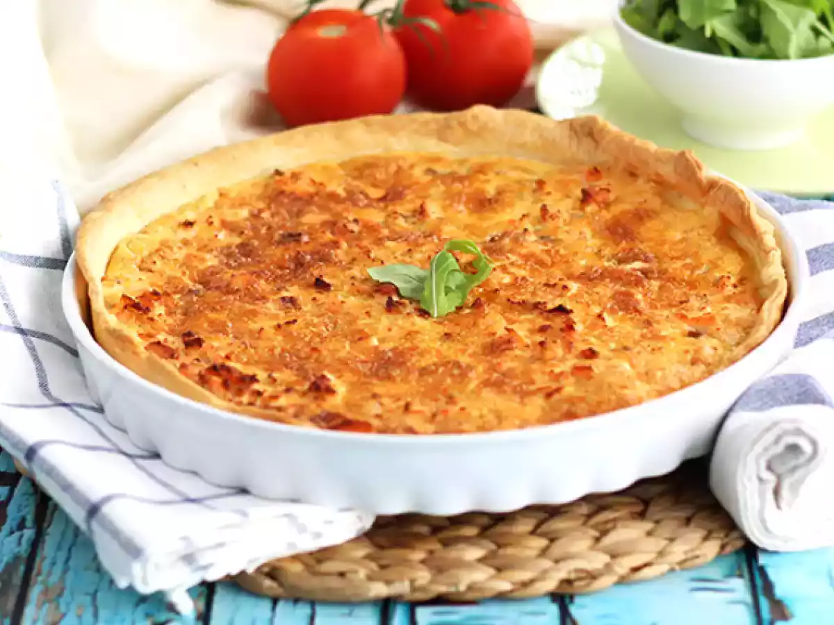 Quiche cu somon - rapid de facut