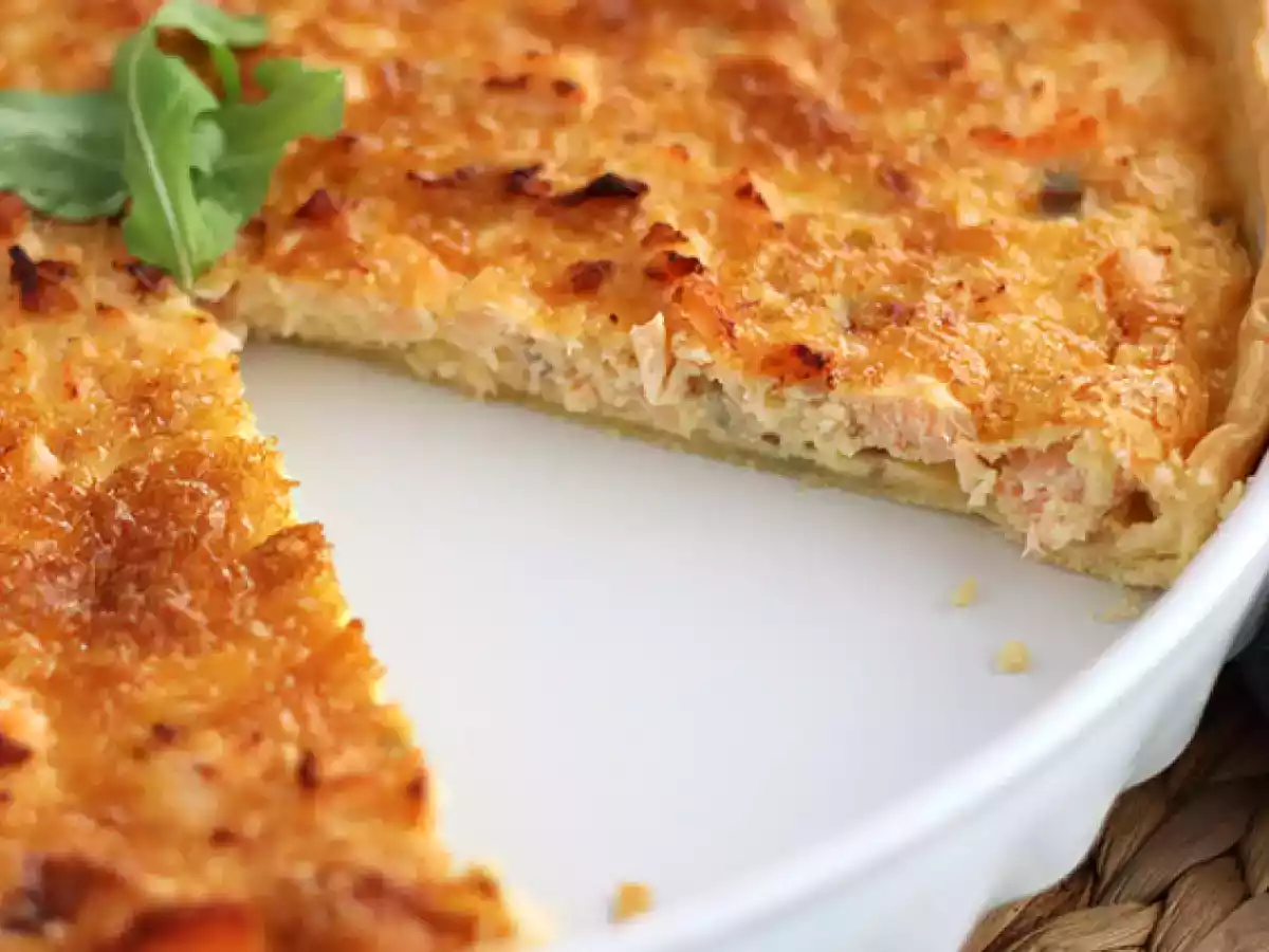 Quiche cu somon - rapid de facut - poza 3