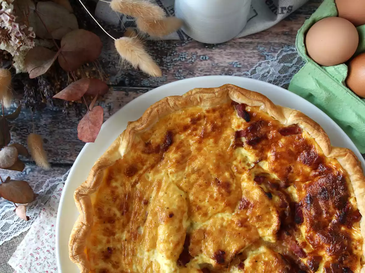 Quiche Lorraine de casă, rețeta ușoară - poza 5