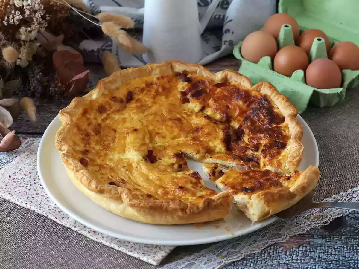 Quiche Lorraine de casă, rețeta ușoară - poza 6