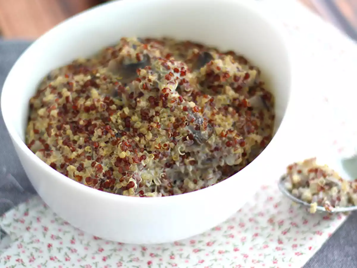 Risotto de quinoa si ciuperci - poza 3