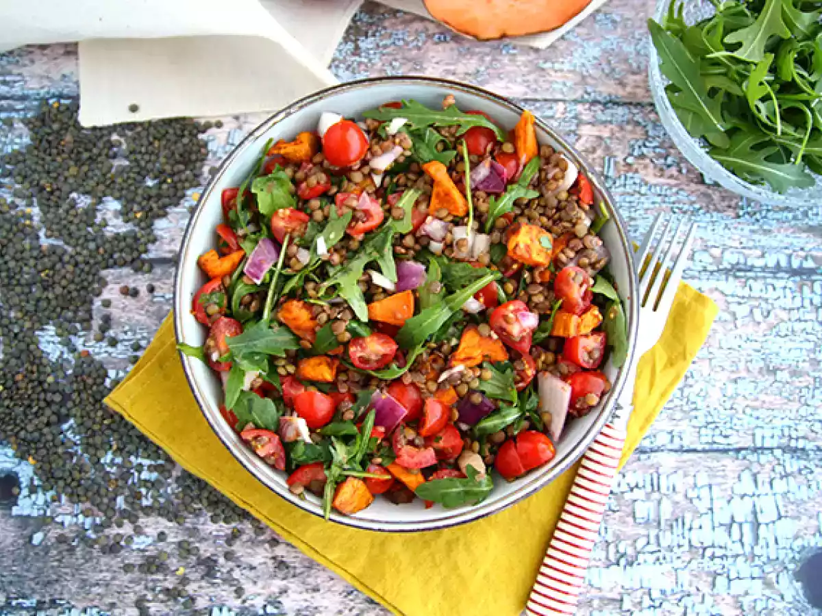 Salata de linte si cartofi dulci - poza 2