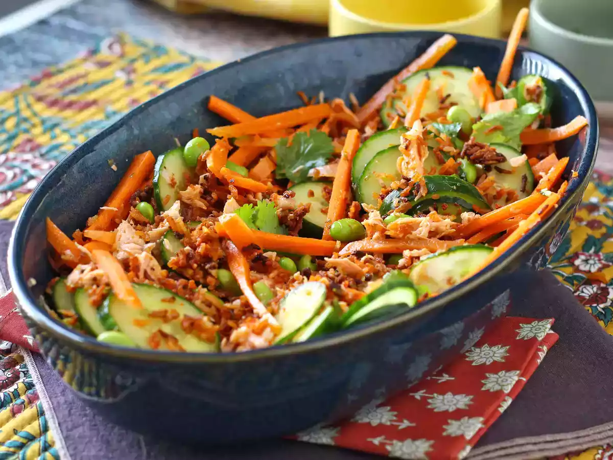 Salată de orez crocantă și picantă - poza 2