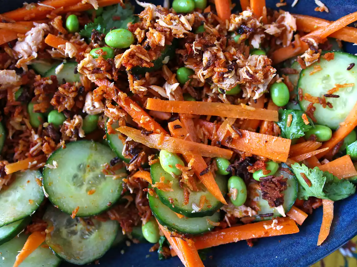 Salată de orez crocantă și picantă - poza 4