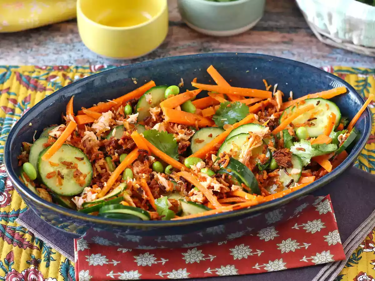 Salată de orez crocantă și picantă - poza 5