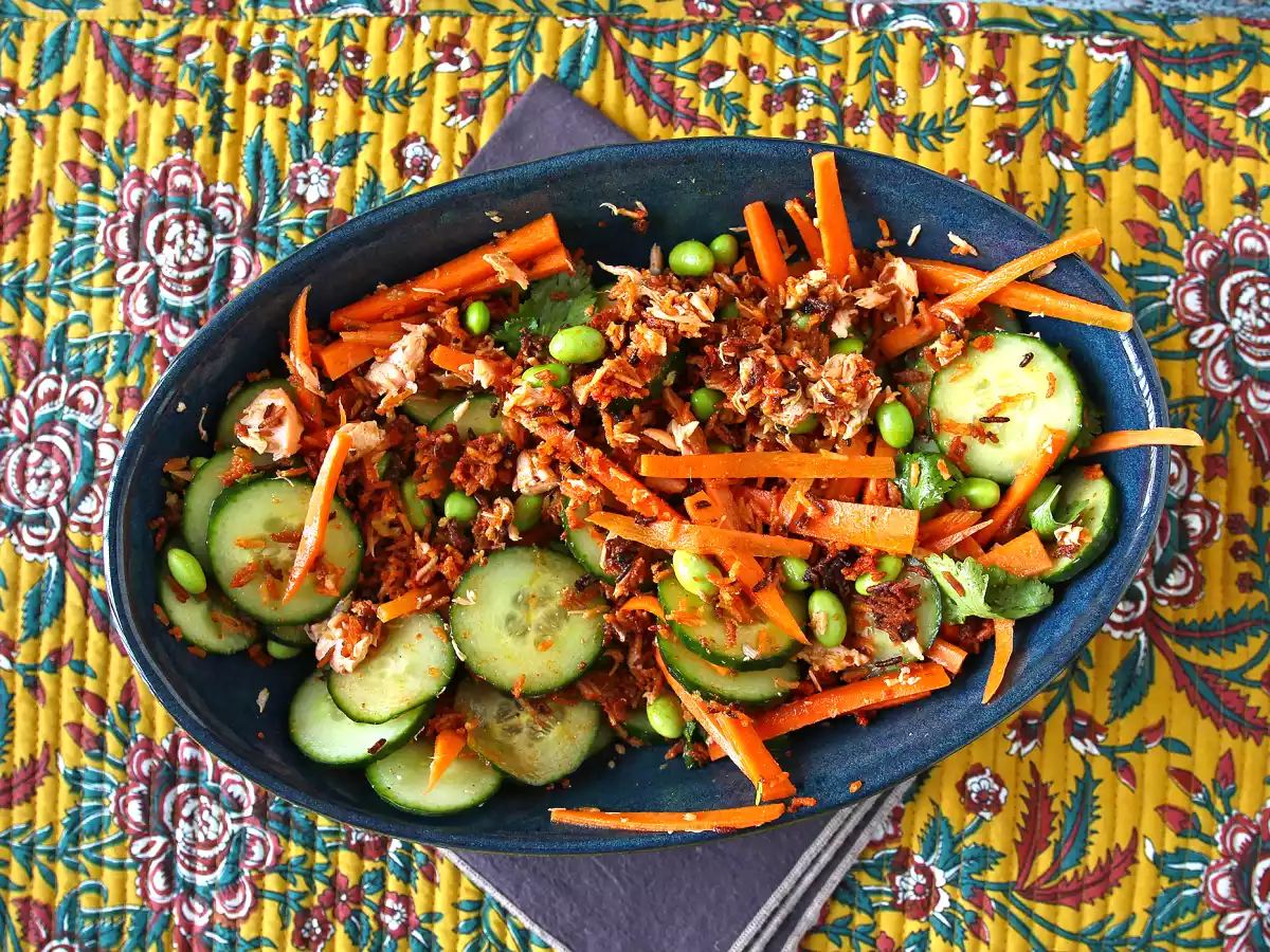 Salată de orez crocantă și picantă - poza 6